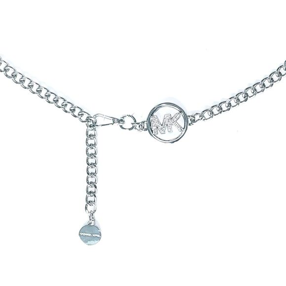 Michael Kors Crystal MK Logo Chain Belt – Silver, L/XL (Women’s) - Picture 3 of 3